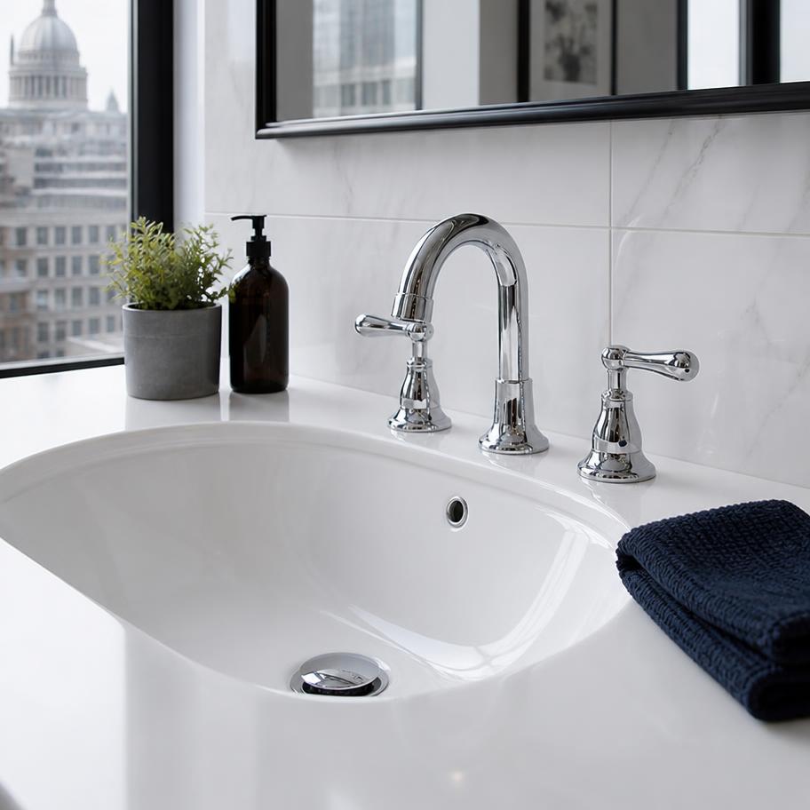 Carefully polished kitchen surface