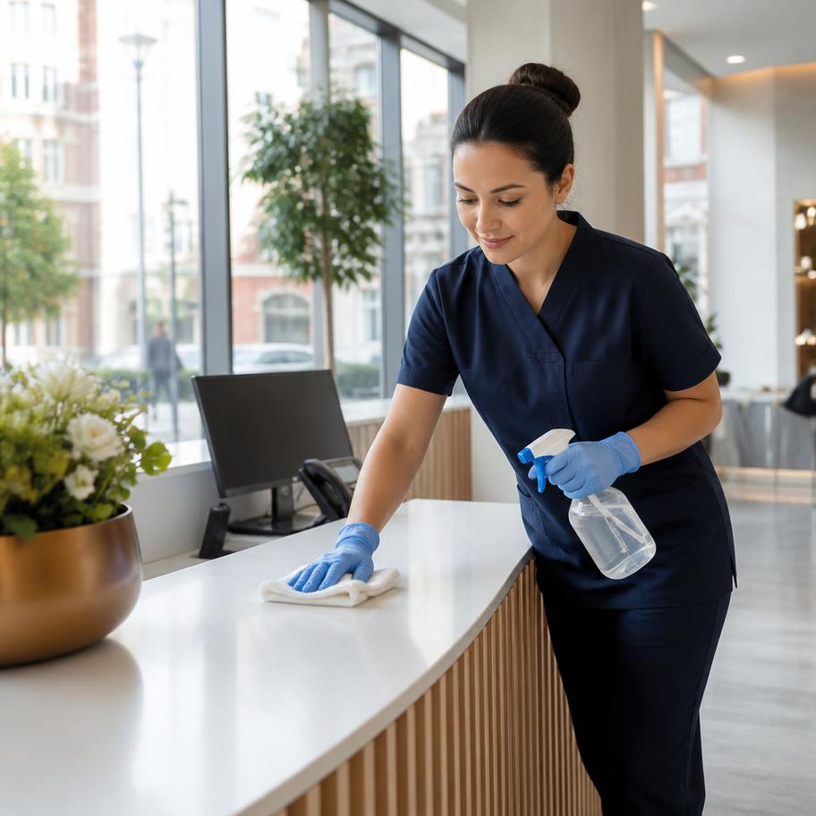 Clean and welcoming entrance